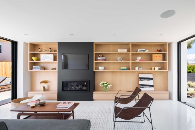 The living room.  (Photo by Paul Vu)
