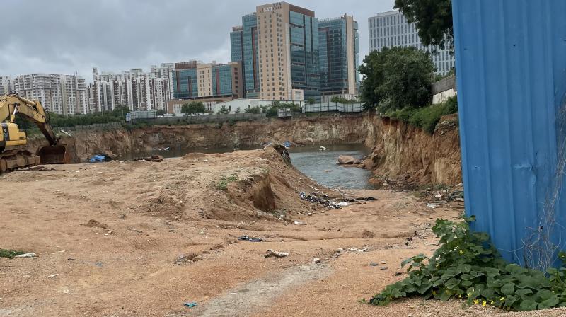 Project site of West Wave in Nanakramguda (DC)