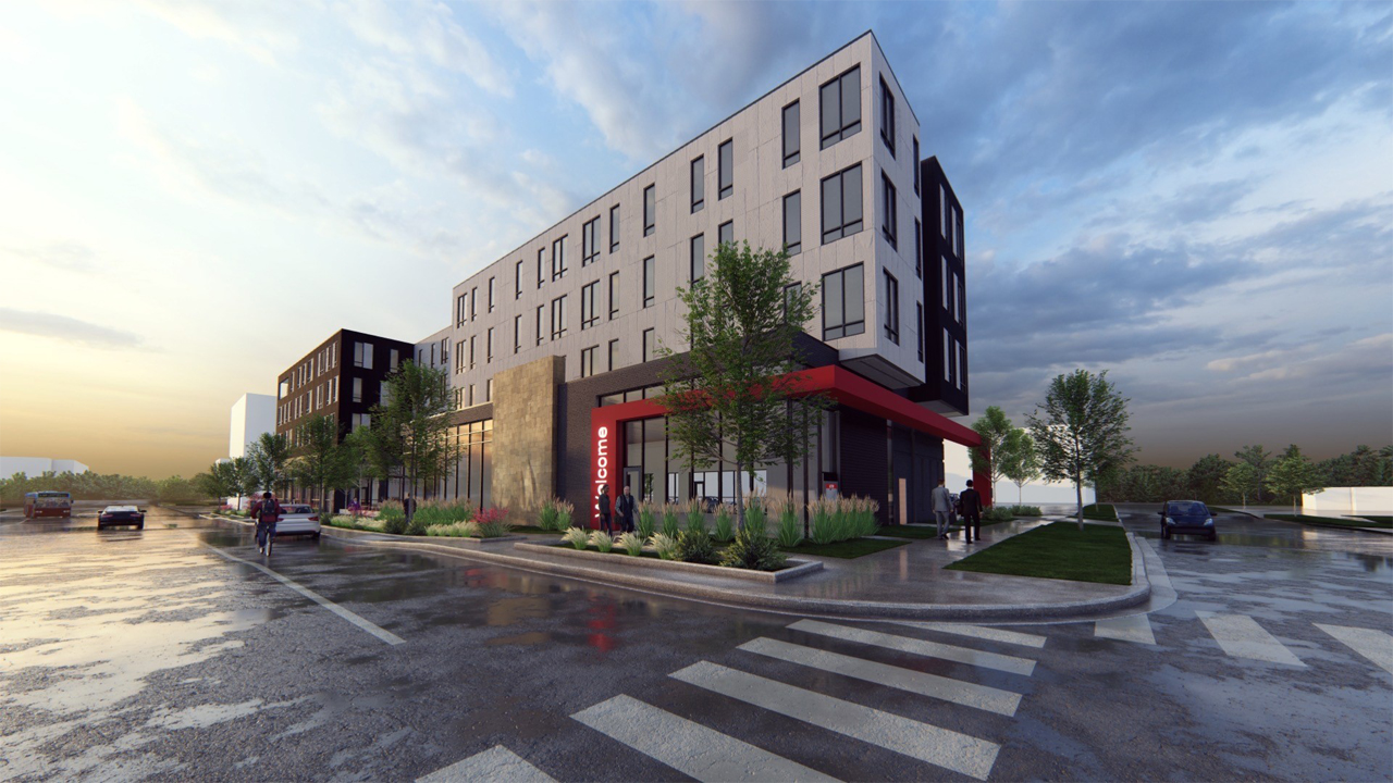 Rendering of a 53-unit apartment building that emerging developer Shar Borg is planning with fellow developer Ryan Pattee on Milwaukee’s East Side.