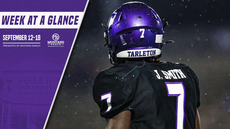 WEEK AT A GLANCE: Texan Football returns home for Family Weekend, Women’s Golf tee off fall season