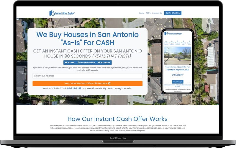 Instant Offer Engine(TM) Announces New Unlimited Websites for Real Estate Investors / Wholesalers to Generate Motivated Seller Leads