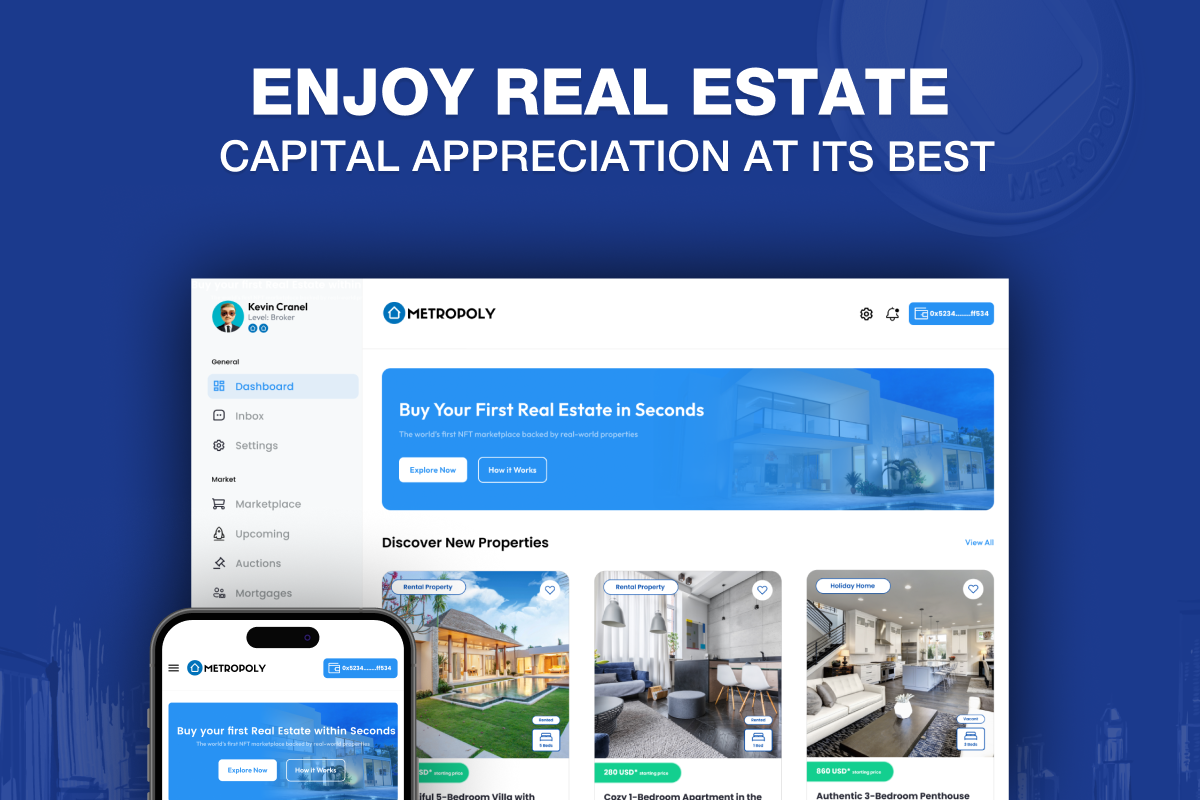 Metropoly Presale Is Live And Early Investors Get Lifetime Passive Income From Real Estate