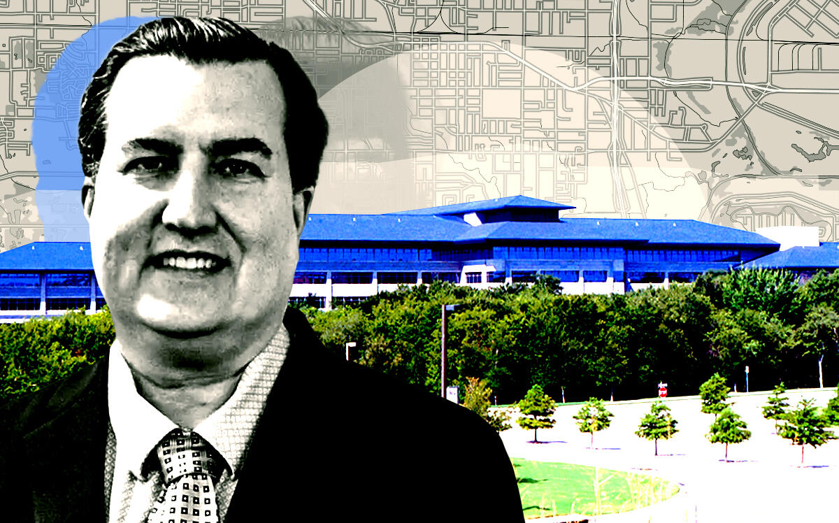 Capital Commercial VP Robb Buchanan along with ExxonMobil's Las Colinas campus (Getty, Capital Commercial, Logical Solutions Inc.)